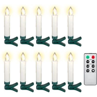 Luces de árbol de Navidad inalámbricas Goobay 49873 - Blanco cálido, Control remoto, Temporizador Luces de árbol de Navidad inalámbricas Goobay 49873 - Blanco cálido, Control remoto, Temporizador