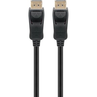 Goobay 49969 Câble DisplayPort - 2m, Noir, 8K Ultra HD - Publicité Goobay 49969 Câble DisplayPort - 2m, Noir, 8K Ultra HD - Publicité