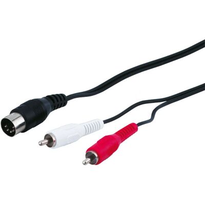 Goobay 50014 Audio-Kabel - 1,5 m, 5-polig DIN, RCA Stereo Goobay 50014 Audio-Kabel - 1,5 m, 5-polig DIN, RCA Stereo
