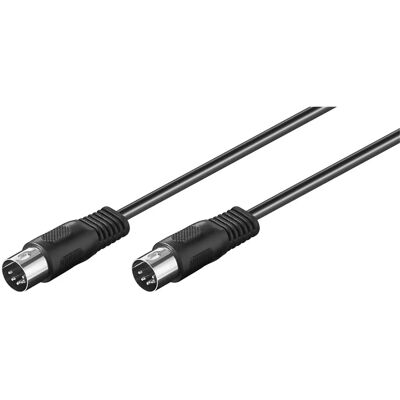 Goobay 50020 audio kabel DIN 5-piny Černá Goobay 50020 audio kabel DIN 5-piny Černá