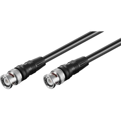3m BNC Koaxiální kabel od Goobay - Černý - 50 Ohm - Video & Rádio 3m BNC Koaxiální kabel od Goobay - Černý - 50 Ohm - Video & Rádio