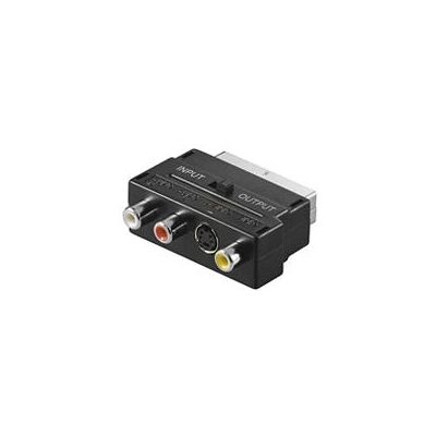 Goobay AVK 196 - Adattatore SCART - 3X RCA + Mini DIN - Nero Goobay AVK 196 - Adattatore SCART - 3X RCA + Mini DIN - Nero