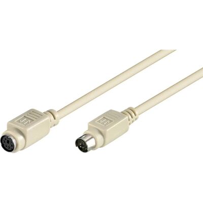 Goobay 50222 PS/2-kabel - 6-polet Mini-DIN - Grå Goobay 50222 PS/2-kabel - 6-polet Mini-DIN - Grå