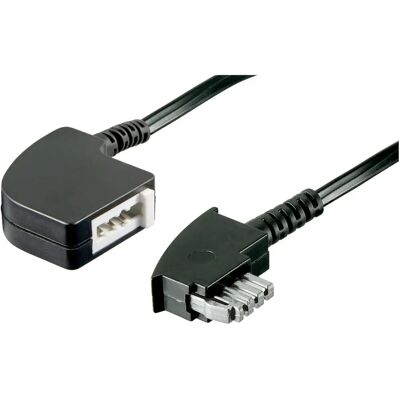 Goobay 50276 Telefonkabel - 6m, Schwarz Goobay 50276 Telefonkabel - 6m, Schwarz