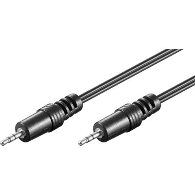 Câble audio Goobay 50457 - 1,5m - Noir - Jack stéréo 2,5mm Câble audio Goobay 50457 - 1,5m - Noir - Jack stéréo 2,5mm