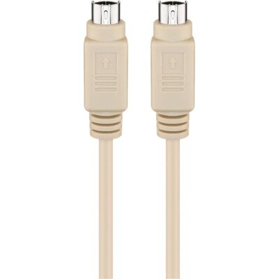 Goobay 50555 Beige PS/2 Kabel 2m Mini-DIN Goobay 50555 Beige PS/2 Kabel 2m Mini-DIN