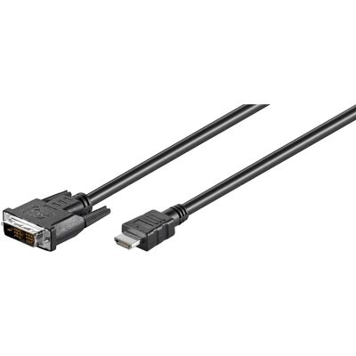 Goobay 50582 Adattatore cavo video HDMI a DVI-D 5m Goobay 50582 Adattatore cavo video HDMI a DVI-D 5m