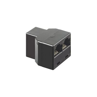 Goobay RJ-45 Adapter - 2x RJ-45 - Schwarz - Netzwerkkabeladapter Goobay RJ-45 Adapter - 2x RJ-45 - Schwarz - Netzwerkkabeladapter