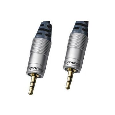 ClickTronic MP3 - 5m Blau Silber Audio Kabel ClickTronic MP3 - 5m Blau Silber Audio Kabel
