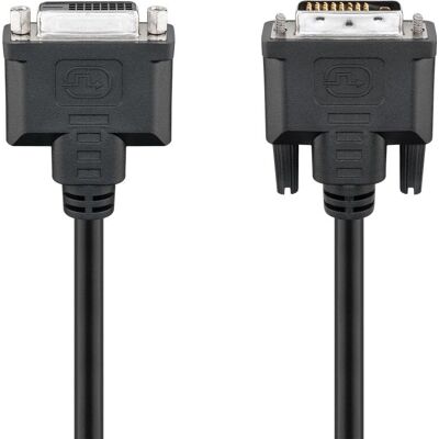 Goobay 50855 DVI-kaapeli 2m Musta - DVI-D Näyttökaapeli Goobay 50855 DVI-kaapeli 2m Musta - DVI-D Näyttökaapeli