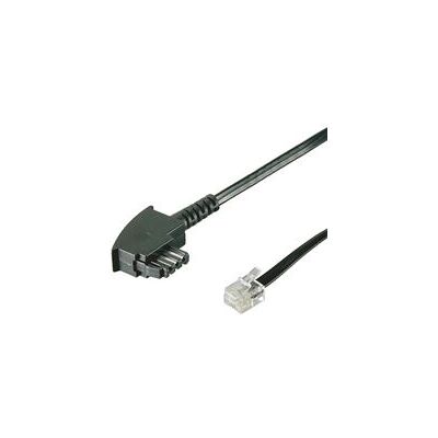 Goobay 3m TAE-F/RJ11 Kabel - Zwart - Telefoonkabel Goobay 3m TAE-F/RJ11 Kabel - Zwart - Telefoonkabel