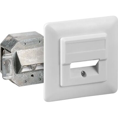 Goobay 50972 Netzwerkdose - 2 x RJ-45 - Weiß Goobay 50972 Netzwerkdose - 2 x RJ-45 - Weiß