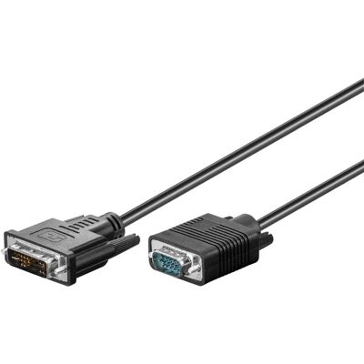 Goobay 50991 Videokabeladapter - 3m DVI-I VGA Svart Goobay 50991 Videokabeladapter - 3m DVI-I VGA Svart