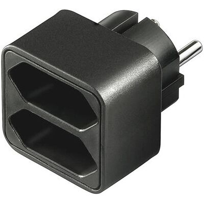 Goobay NK 002 Adaptador de enchufe - Power Plug Adapter - Negro Goobay NK 002 Adaptador de enchufe - Power Plug Adapter - Negro