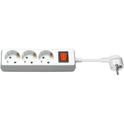 Goobay 51083 Mehrfachsteckdose - 3 Steckdosen, 3m Kabel, Weiß Goobay 51083 Mehrfachsteckdose - 3 Steckdosen, 3m Kabel, Weiß