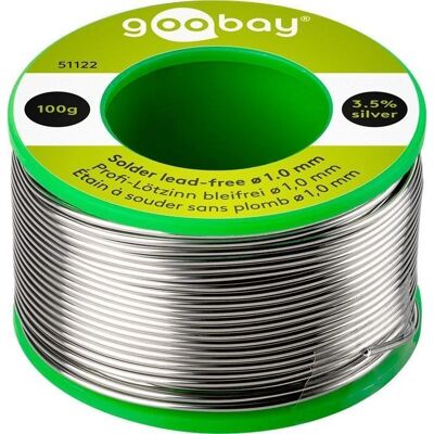 Goobay 217 °C Soudure sans plomb - 1.0 mm, 100 g - Outil de soudure - Publicité Goobay 217 °C Soudure sans plomb - 1.0 mm, 100 g - Outil de soudure - Publicité