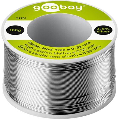 Goobay Silver-Content Lead-Free Solder 217°C - Soldering Accessory Goobay Silver-Content Lead-Free Solder 217°C - Soldering Accessory