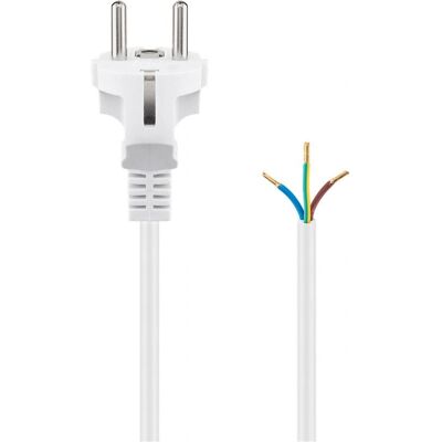 Goobay 51328 Netzadapter - Typ F, 1,5 m, Weiß Goobay 51328 Netzadapter - Typ F, 1,5 m, Weiß