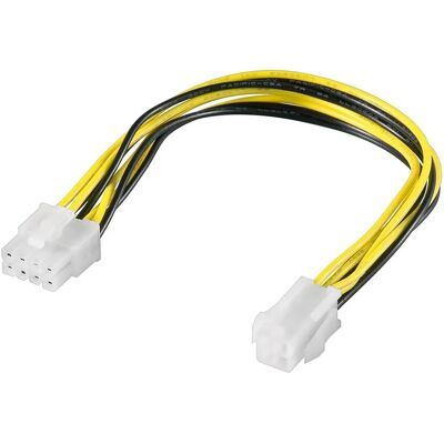 Goobay Power Cable - 8-pin to 4-pin - 24cm - Power Supply Extension Goobay Power Cable - 8-pin to 4-pin - 24cm - Power Supply Extension
