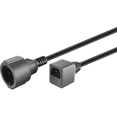 Goobay 51476 Netzkabel - 20cm - Schwarz - Für USV und kalte Geräte Goobay 51476 Netzkabel - 20cm - Schwarz - Für USV und kalte Geräte