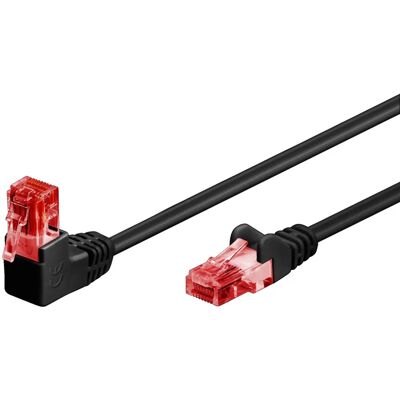 Goobay 51513 Verkkokaapeli - U/UTP, 0,25 m, Musta, 90° kulma Goobay 51513 Verkkokaapeli - U/UTP, 0,25 m, Musta, 90° kulma