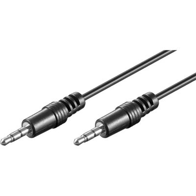 Goobay 51659 Audiokabel - 2,5 m - Schwarz - Stereo Goobay 51659 Audiokabel - 2,5 m - Schwarz - Stereo