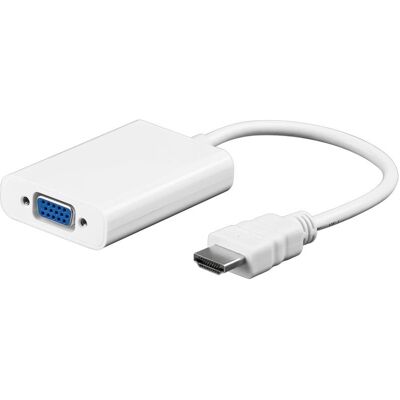 MicroConnect IC-51758 - HDMI to VGA Adapter - Valkoinen MicroConnect IC-51758 - HDMI to VGA Adapter - Valkoinen