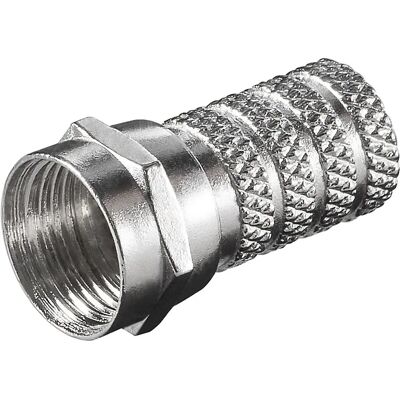 Goobay 51850 Conector coaxial tipo F níquel - Conector coaxial Goobay 51850 Conector coaxial tipo F níquel - Conector coaxial