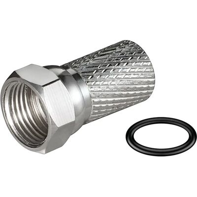 Goobay 81018 Gold F-Type Coaxial Connector - Coaxial Connector Goobay 81018 Gold F-Type Coaxial Connector - Coaxial Connector