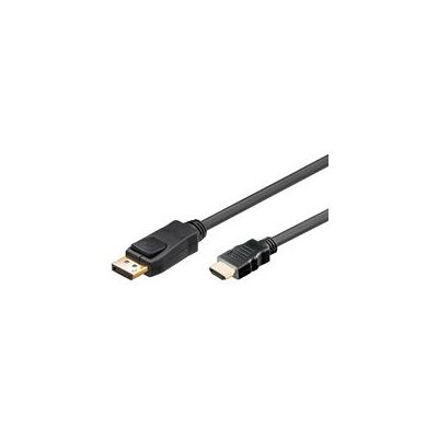 Goobay Câble DisplayPort à HDMI 1m - Noir - Publicité Goobay Câble DisplayPort à HDMI 1m - Noir - Publicité