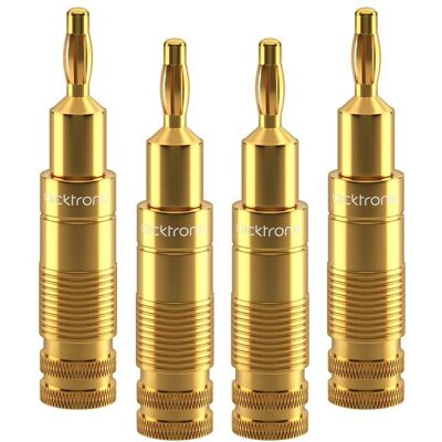 ClickTronic 53983 Gold Bananen-Adapter - Audio-Wechselgerät ClickTronic 53983 Gold Bananen-Adapter - Audio-Wechselgerät
