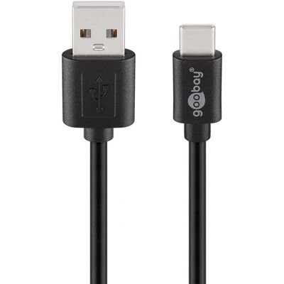 Câble USB Goobay - USB-C à USB-A - 1.8m - Noir Câble USB Goobay - USB-C à USB-A - 1.8m - Noir
