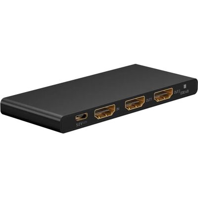 Goobay HDMI Splitteri 4K - 2 HDMI ulostuloa - Dolby Atmos tuki Goobay HDMI Splitteri 4K - 2 HDMI ulostuloa - Dolby Atmos tuki