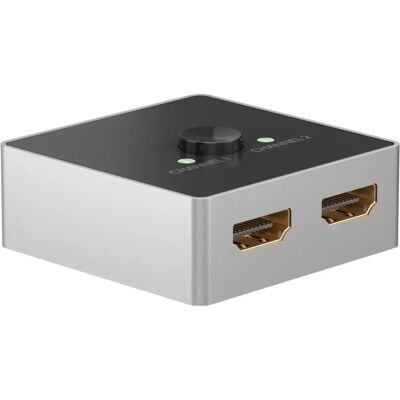 Interruptor HDMI Goobay 4K 60Hz - Manual 2 em 1 Interruptor HDMI Goobay 4K 60Hz - Manual 2 em 1