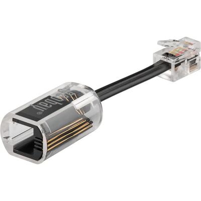 Adaptateur de câble Goobay 58856 - Empêche la torsion, RJ10, Noir - Publicité Adaptateur de câble Goobay 58856 - Empêche la torsion, RJ10, Noir - Publicité