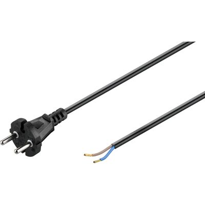 Goobay NKBK H05VV 10M Câble d’alimentation - 10m, Noir Goobay NKBK H05VV 10M Câble d’alimentation - 10m, Noir