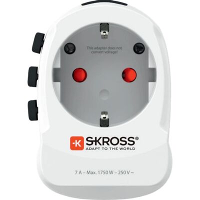 Adaptador de energia Skross 1.302461 - Universal, Branco, 1750W Adaptador de energia Skross 1.302461 - Universal, Branco, 1750W