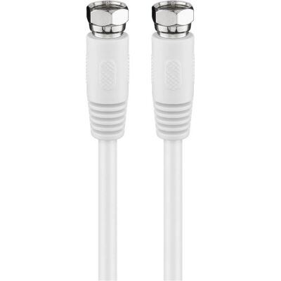 Goobay 60722 coaxiale kabel F-type Wit - Coaxial Kabel Goobay 60722 coaxiale kabel F-type Wit - Coaxial Kabel