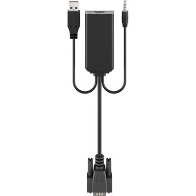 Goobay VGA till HDMI-omvandlare - Svart Goobay VGA till HDMI-omvandlare - Svart