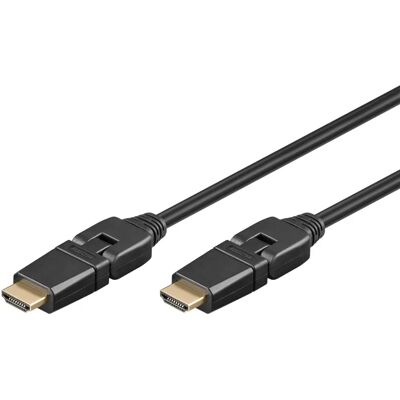 Goobay High Speed HDMI Kabel 5m met Ethernet - Zwart Goobay High Speed HDMI Kabel 5m met Ethernet - Zwart