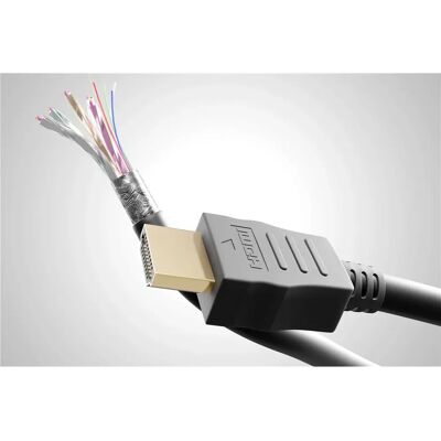 Goobay 61306 Korkean nopeuden HDMI-kaapeli 0,5 m - Tyyppi A (Standard) Musta Goobay 61306 Korkean nopeuden HDMI-kaapeli 0,5 m - Tyyppi A (Standard) Musta