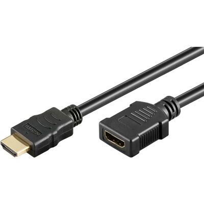Goobay 61306 Hochgeschwindigkeits-HDMI-Kabel 0,5 m - HDMI Typ A (Standard) Schwarz Goobay 61306 Hochgeschwindigkeits-HDMI-Kabel 0,5 m - HDMI Typ A (Standard) Schwarz