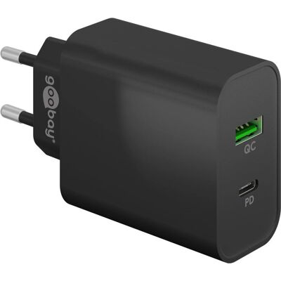 Goobay 61755 Mobiele Oplader - Dubbele USB Snellader Zwart Goobay 61755 Mobiele Oplader - Dubbele USB Snellader Zwart
