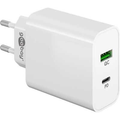 Goobay 61756 Witte Dual USB Snellader Goobay 61756 Witte Dual USB Snellader