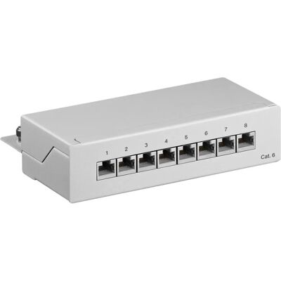 Goobay 93047 Patch Panel - 8 Porty, Bílá, 250 MHz - Typ Patch Panel Goobay 93047 Patch Panel - 8 Porty, Bílá, 250 MHz - Typ Patch Panel