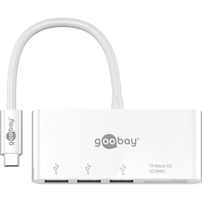 Goobay 62097 Dock Multiporta USB-C - Branco - Dock para Laptop Goobay 62097 Dock Multiporta USB-C - Branco - Dock para Laptop