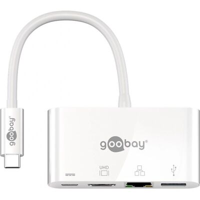 Goobay 62105 Laptop Dock - USB-C, Weiß Goobay 62105 Laptop Dock - USB-C, Weiß