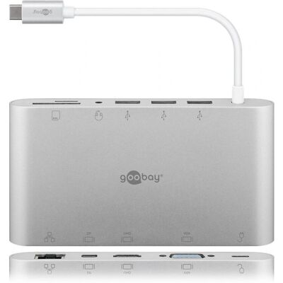 Goobay 62113 USB-C Multihub - Silver Goobay 62113 USB-C Multihub - Silver