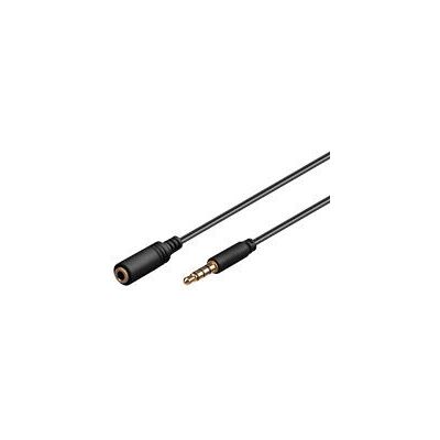 Goobay 3m TRRS 4pin Audio Cable - Black Goobay 3m TRRS 4pin Audio Cable - Black