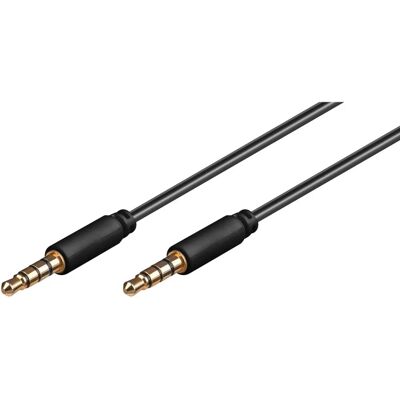 Câble audio 3,5 mm Goobay 63826 - Noir - Publicité Câble audio 3,5 mm Goobay 63826 - Noir - Publicité